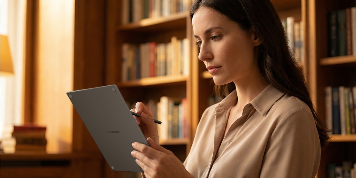 Liela ekrāna 10,3 collu e-lasītājs ar stilusu aktīvai lasīšanai: Iepazīstieties ar PocketBook InkPad One