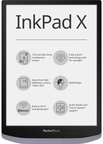 PocketBook InkPad X paplašina lasīšanas apvāršņus