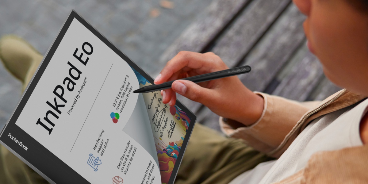 PocketBook InkPad Eo: jaudīga 10,3 collu e-piezīmju ierīce ar krāsu E Ink Kaleido 3 ekrānu 